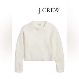 J. Crew NWT Crewcuts Girls’ Ribbed Sweater in Extra Soft Yarn Ivory XXS …